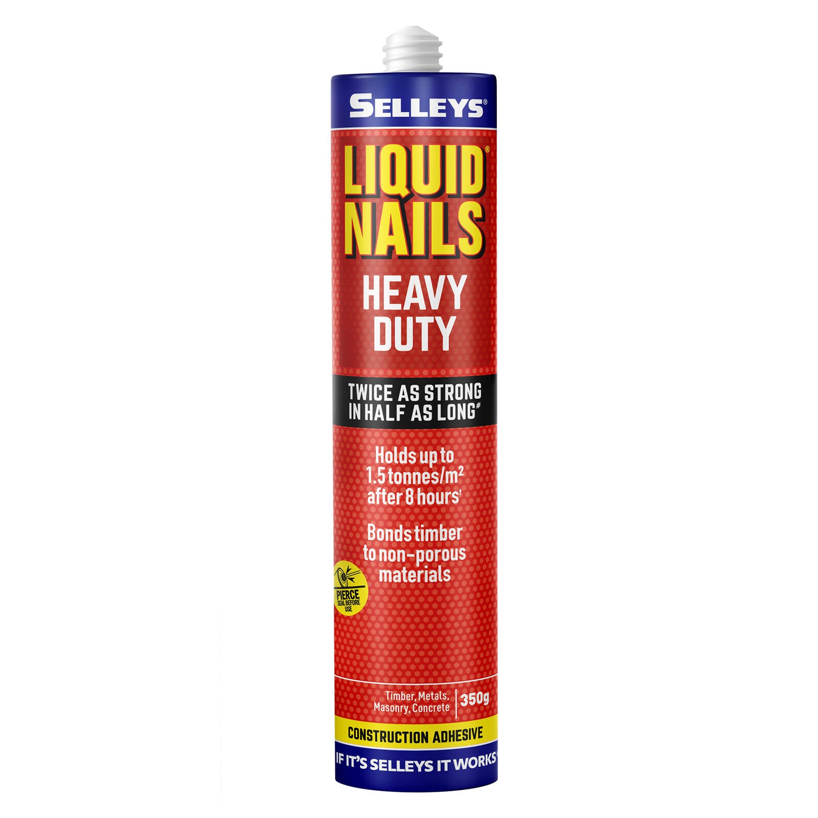 Selleys 350g Heavy Duty Construction Adhesive, Solvent Based, Light Tan, 3 Pack