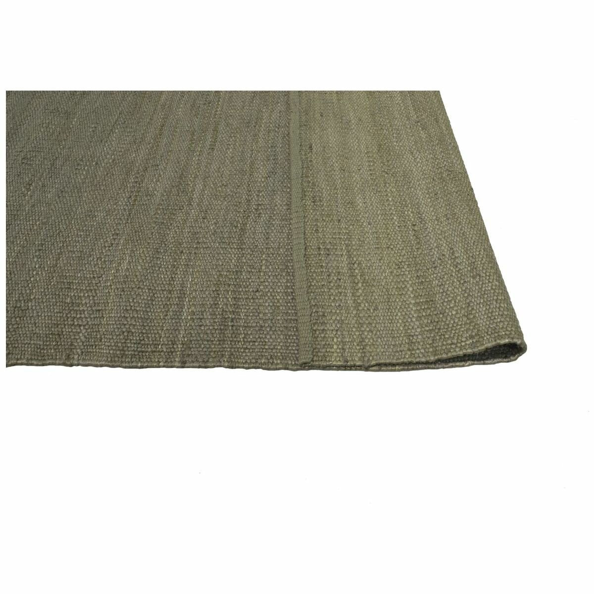 Cadrys Naturals Jute Khaki Rug 250x300cm - Handspun Jute Flatweave, 8mm Pile - JUTENK3