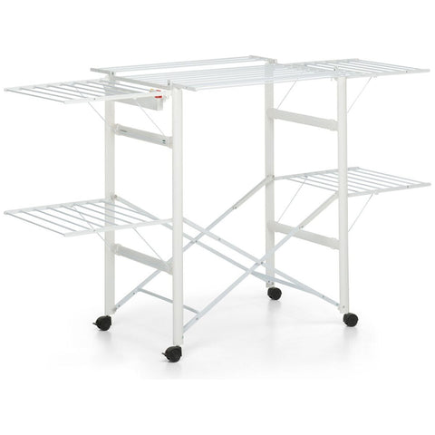 Foppapedretti Gulliver 4.0 Clothes Airer - 27m Drying Line, FSC-Certified Wood Frame, White - F9900420810
