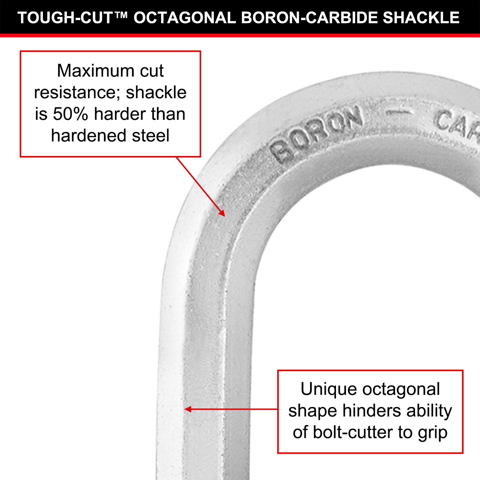 Master Lock 50mm Excell Padlock 4 Pack Laminated Steel Boron-Carbide Shackle