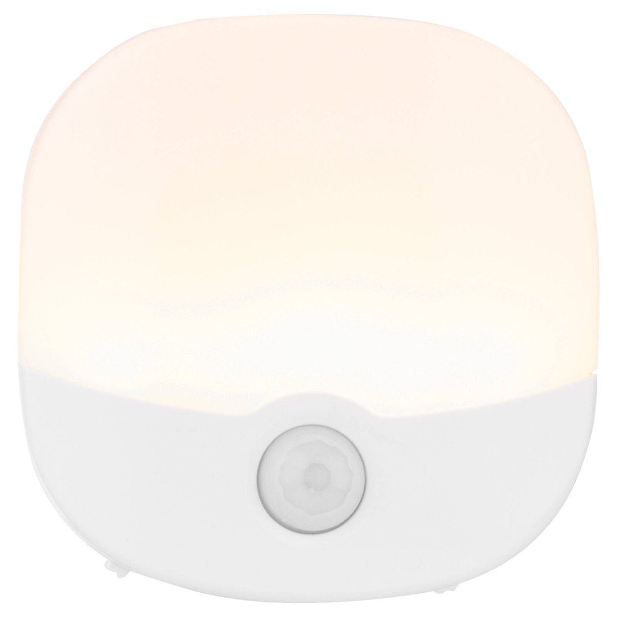 Arlec 67 x 22mm White Rechargeable Motion Sensor Square Night Light