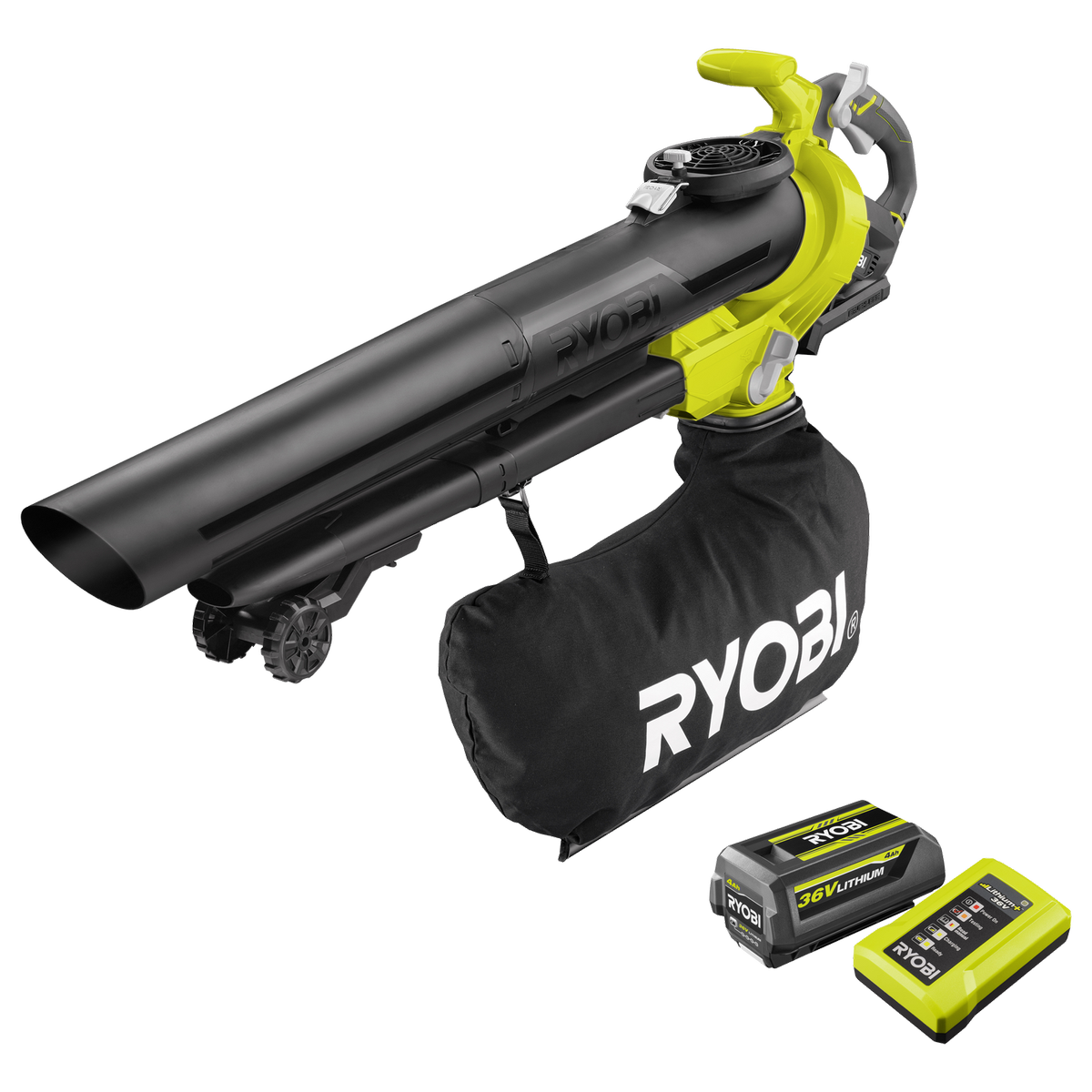 Ryobi 36V Brushless Cordless Blower Vac 4.0Ah Kit RBV3640