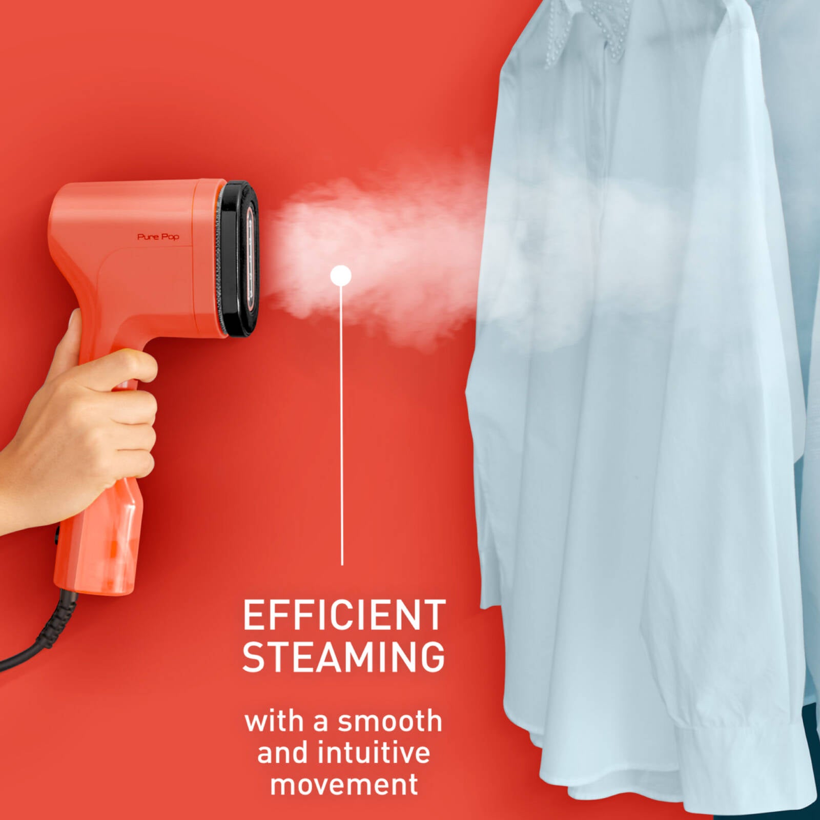 Tefal Pure Pop Handheld Garment Steamer DT2022 Watermelon