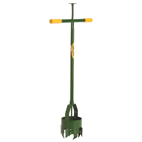 Cyclone 150mm Earth Auger Post Hole Digger, All-Steel, Shock Spring, Rust-Resistant, Green