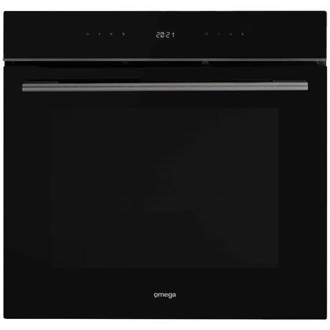 Omega 60cm Pyrolytic Oven - 85L, 16 Functions, AirFry, Steam Refresh, Midnight Trim - OBOP6016AM