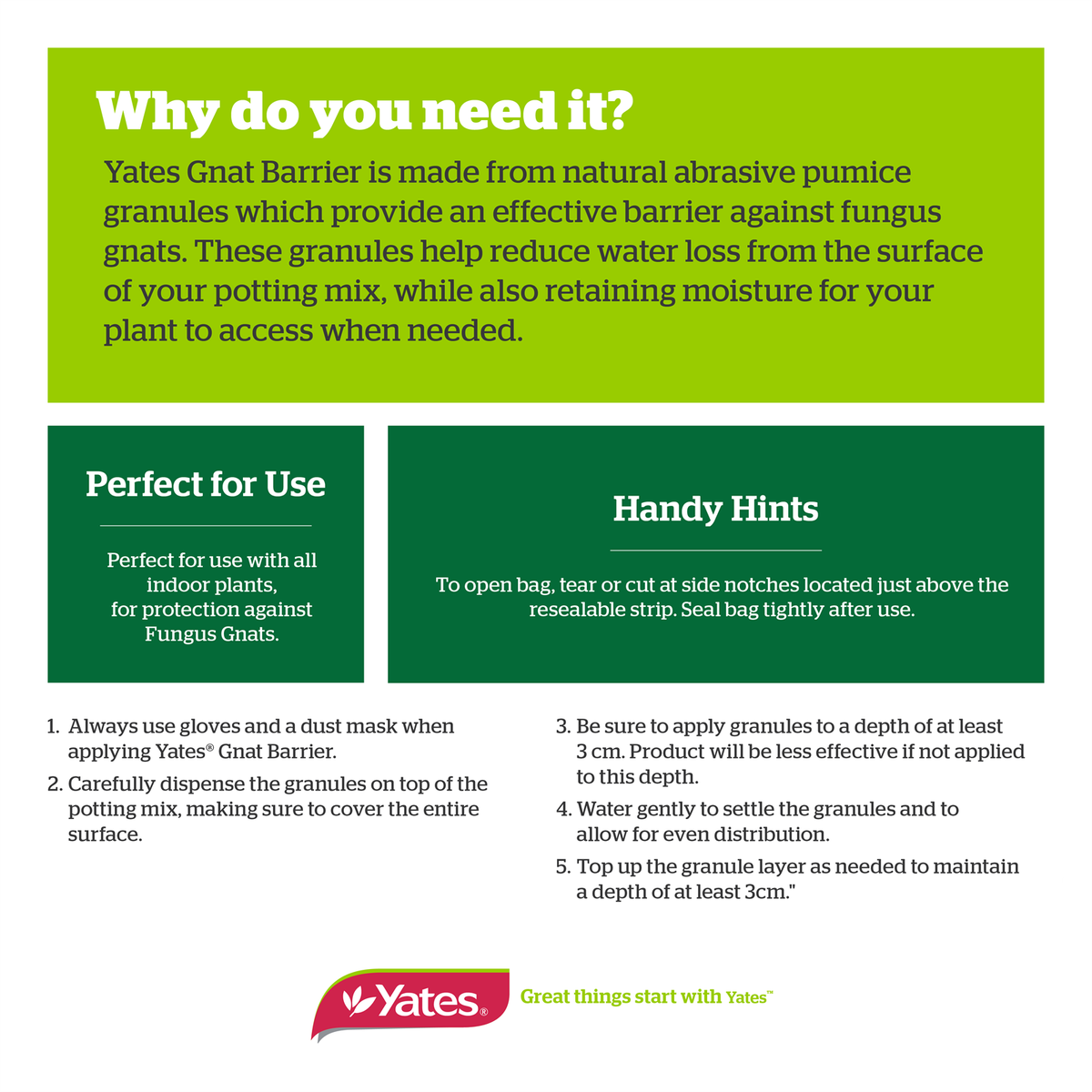 Yates Gnat Barrier - 4.5L Pumice Granules - Effective Fungus Gnat Control - SuperSaverAU - view 2