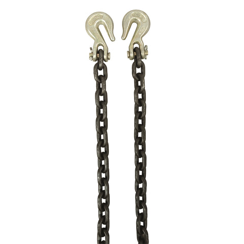 Gorilla 8mm x 9m Alloy Load Restraint Chain, 3800kg Lashing Capacity, Grab Hooks