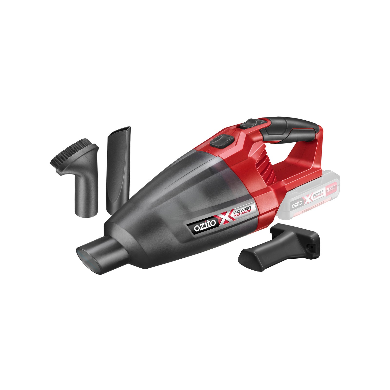 Ozito PXC 18V Cordless Hand Vacuum PXHVS-250 - Skin Only, Sure Grip Handle