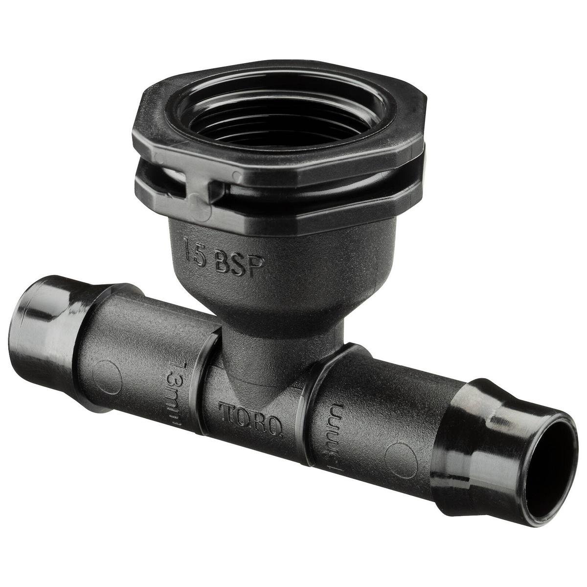 Toro 13mm Female Threaded Tee - 13 x 15mm - Polypropylene - UV Stabilised - SuperSaverAU - view 1