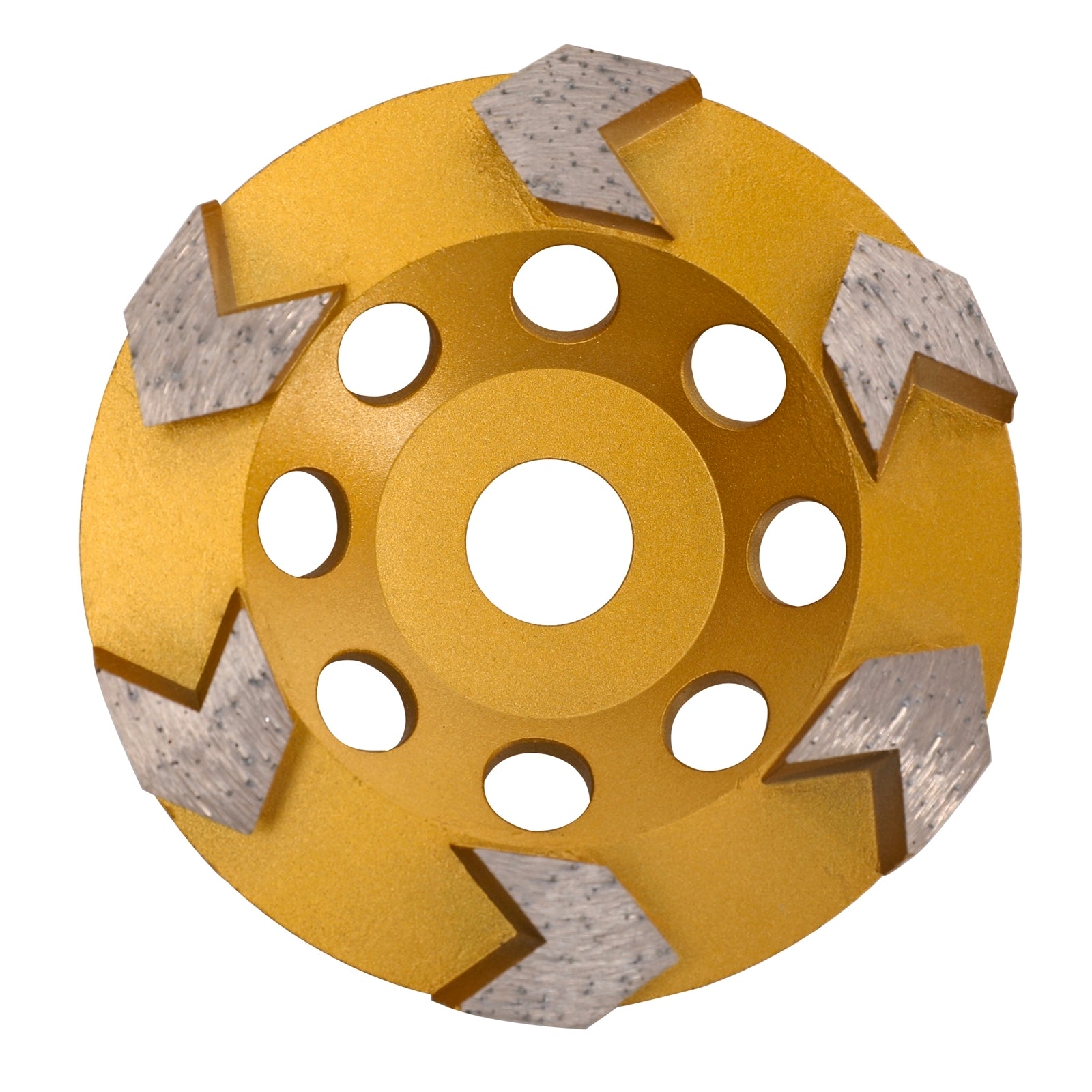 DTA Boss Arrow 125mm Diamond Cup Grinding Wheel Yellow