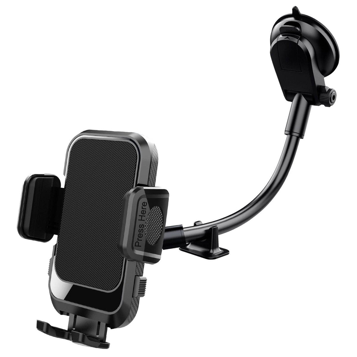 Antsig 2-in-1 Car Phone Mount - Vent & Suction, Quick-Release ABS AP091B