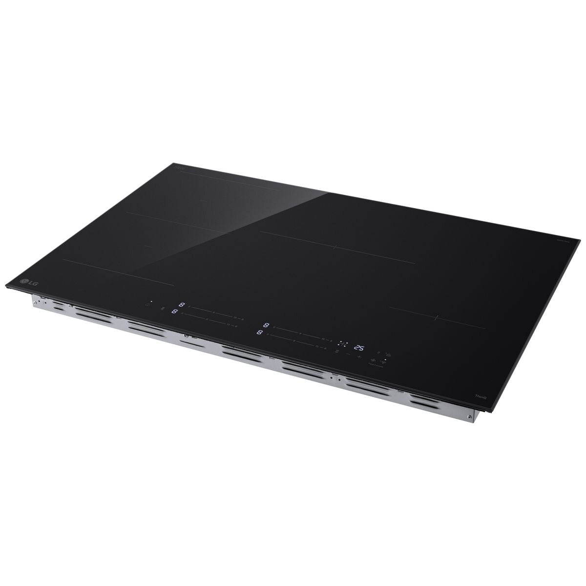 LG Series 7 80cm induction cooktop - four zones with one Flexi Zone - 3.7kW power boost - BCI807T4BG