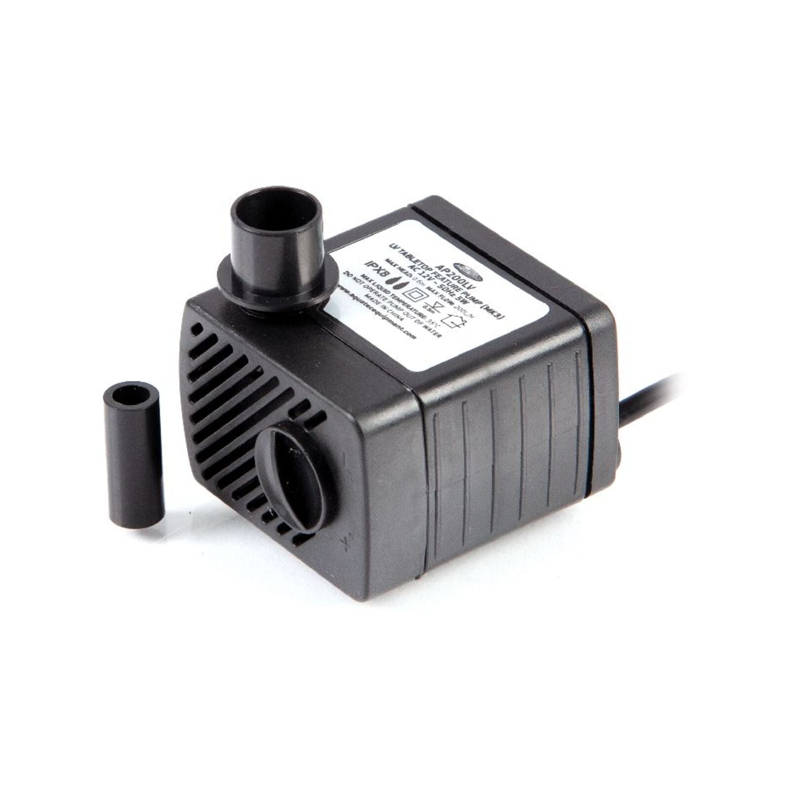 Aquapro AP200LV Low Voltage Tabletop Feature Pump 3W Submersible Indoor, Adjustable Flow