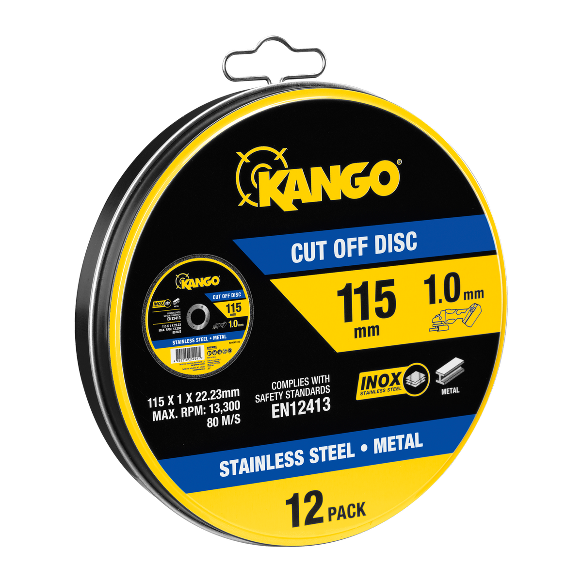 Kango 115mm Metal Cut Off Discs 12 Pack KCODM111512