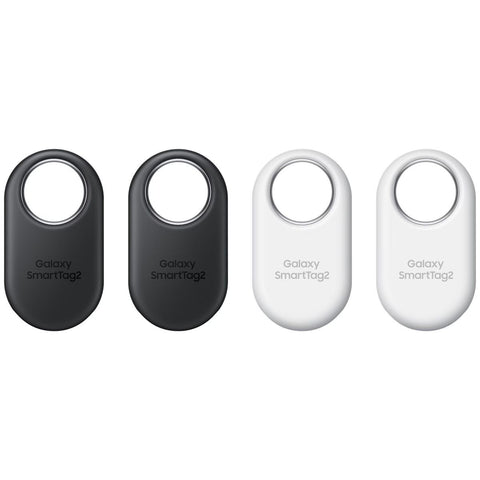 Samsung Galaxy SmartTag2 4 Pack - Up to 500 Days Battery, IP67, NFC Lost Mode - Black/White - EI-T5600KWEGAU