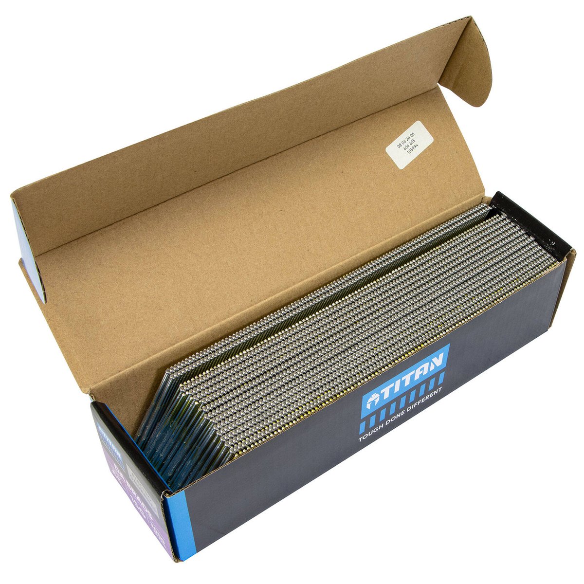 Titan 65mm 1.75mm Electro Galvanised 34° Angled Collated Nail Da Brads Pack of 3000 - Durable Fasteners for Carpentry - SuperSaverAU - view 4