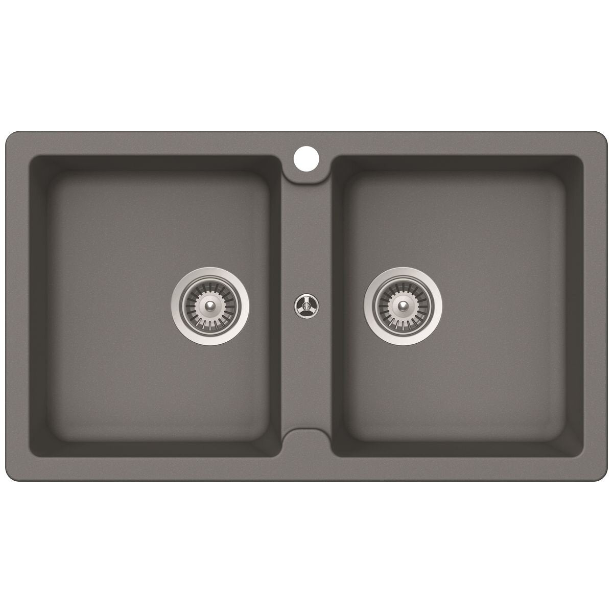Abey Schock Typos Double Bowl Cristalite Plus Sink - Croma Grey, Top or Undermount - TN200CR
