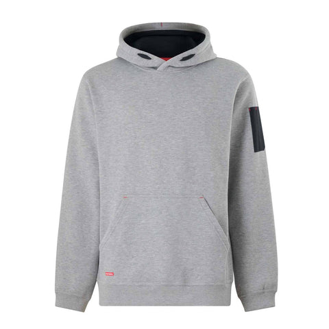 Hard Yakka Brushed Fleece Workwear Hoodie 2XL - Light Grey Marle - Warmth & Comfort - SuperSaverAU - view 1