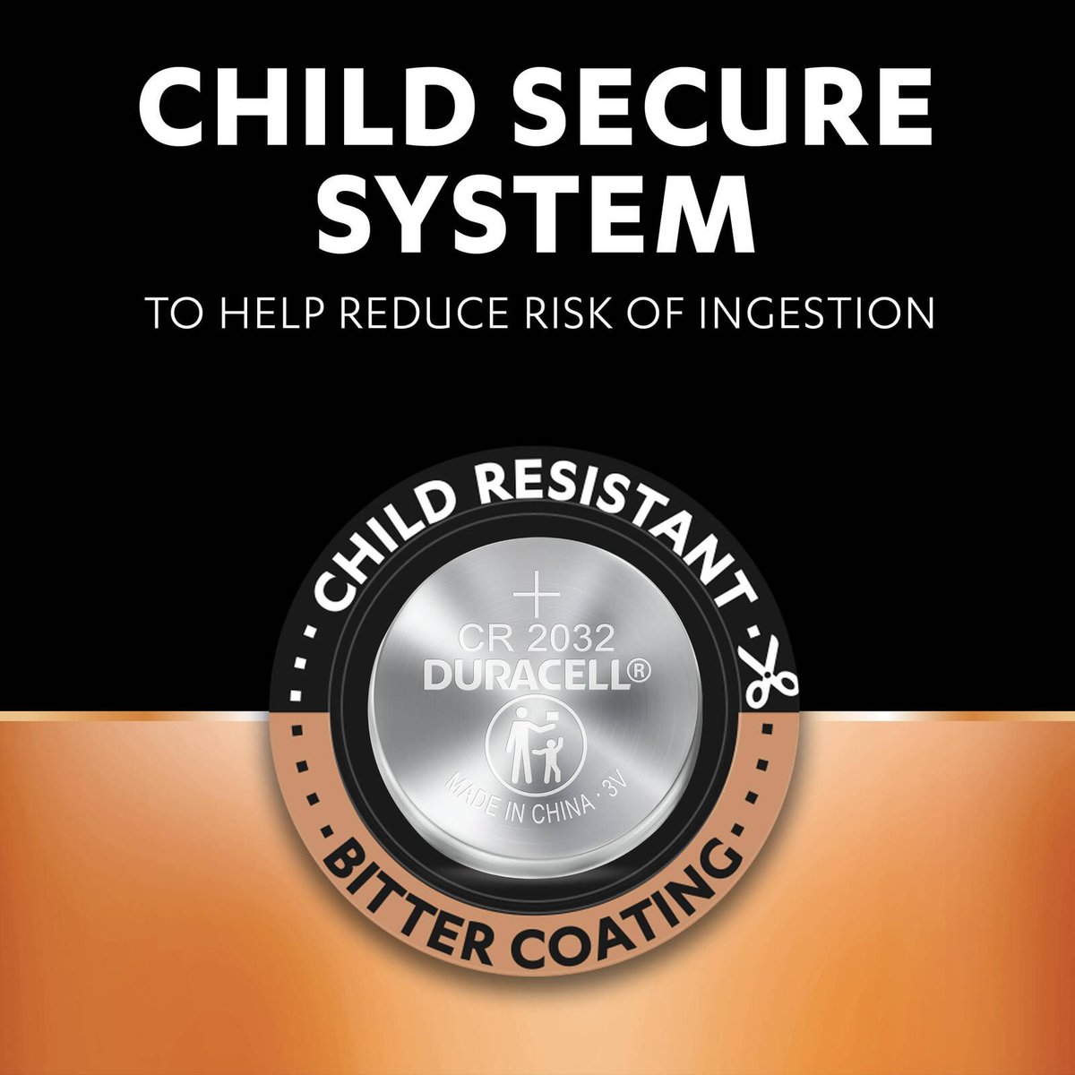 Duracell CR2032 3V Lithium Coin Battery - 4 Pack