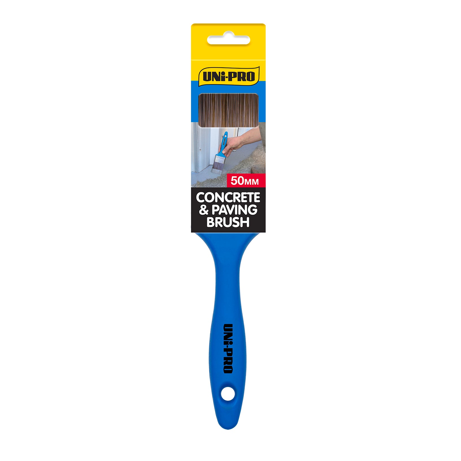 Uni-Pro 50mm Synthetic Filament Concrete and Paving Brush Solvent Resistant