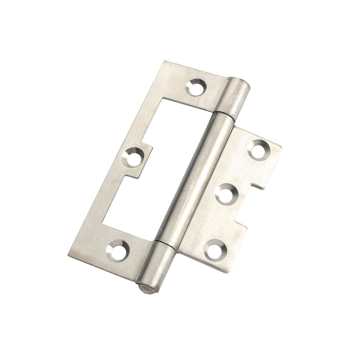 Lane Polished Stainless Steel Non Mortise Hinge - 100 x 65 x 2mm - Fixed Pin - SuperSaverAU - view 1