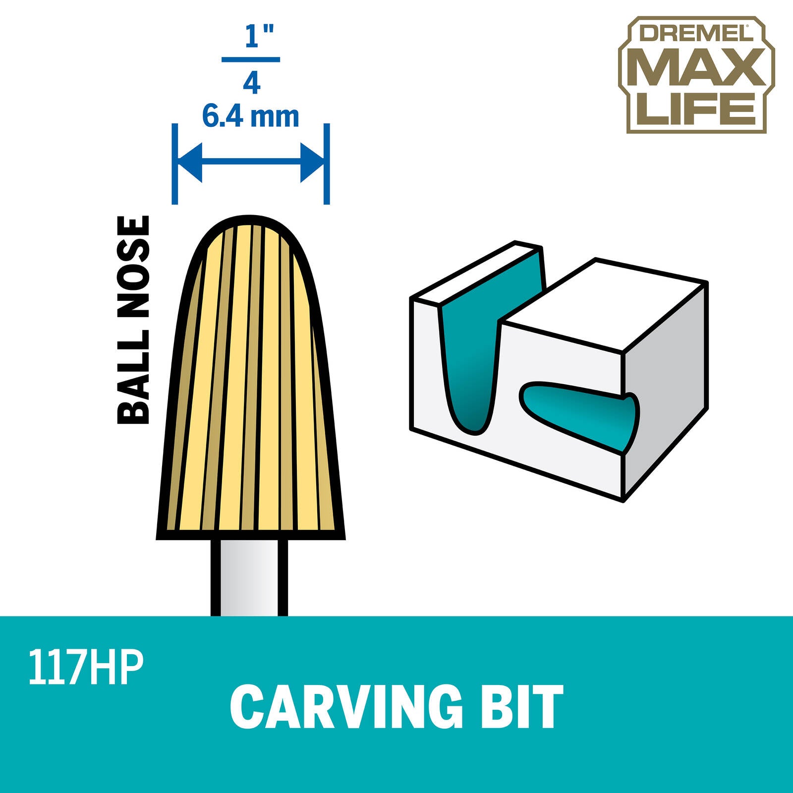 Dremel MAX 6.4mm High Speed Cutter