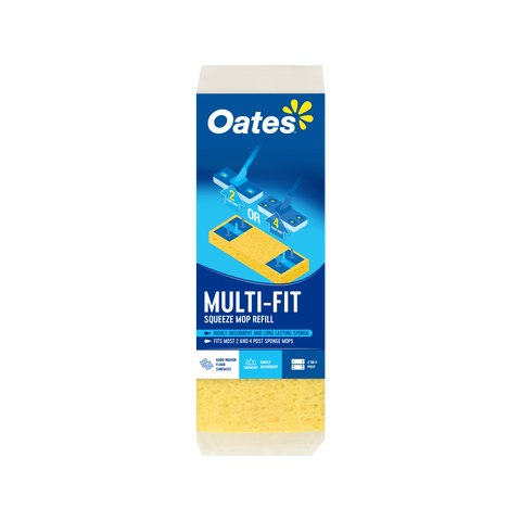 Oates Multi-Fit Squeeze Mop Sponge Refill - Yellow