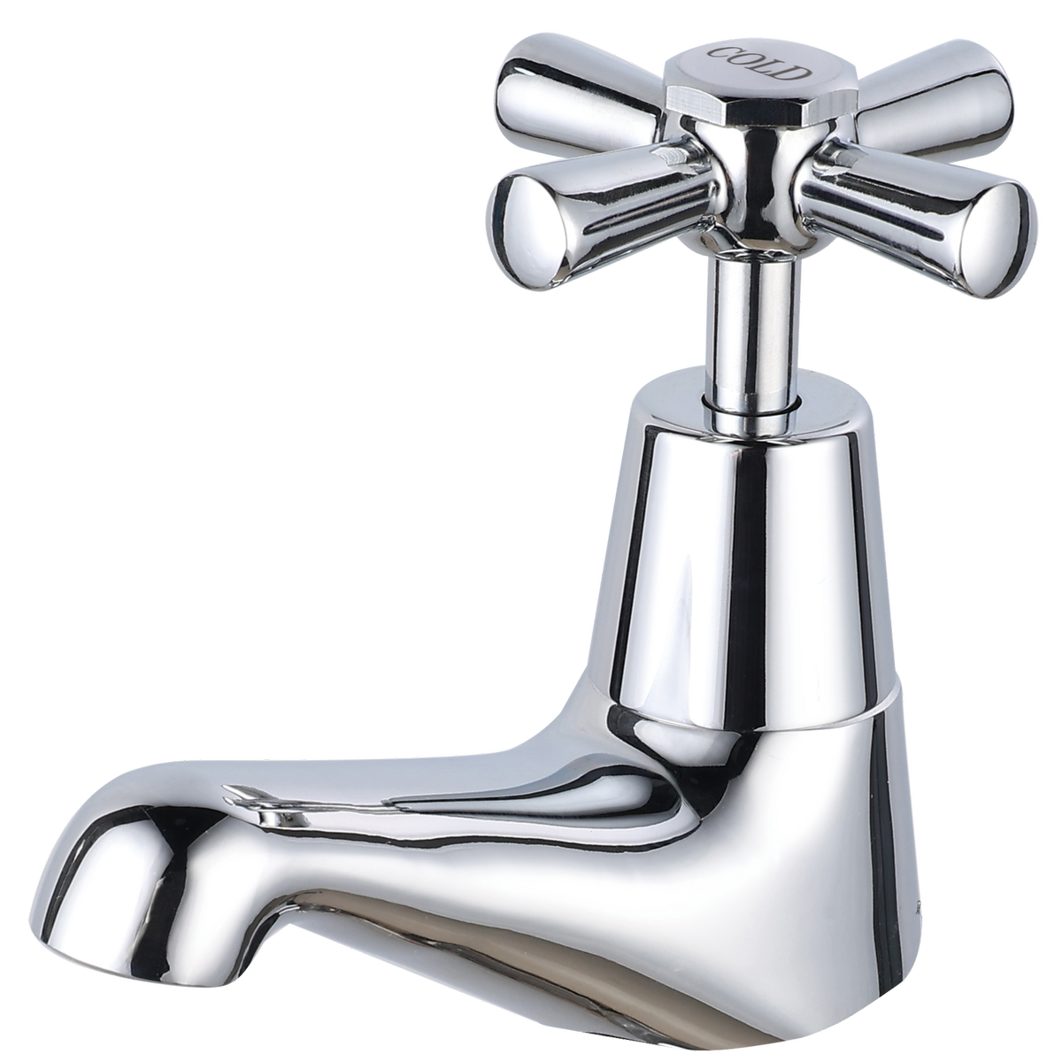 Shaw Mason Chrome Easy Clean Pillar Tap - 67mm x 173mm - Cold Water Indicator - SuperSaverAU - view 3