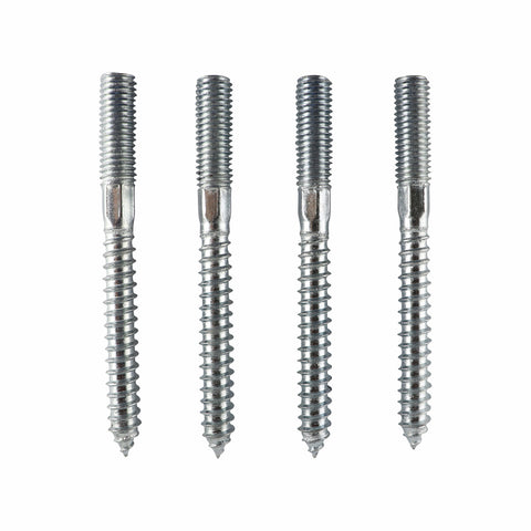 Everhang M10 x 100mm Zinc Plated Hanger Bolt with Star Recess - Steel, 4 Pack