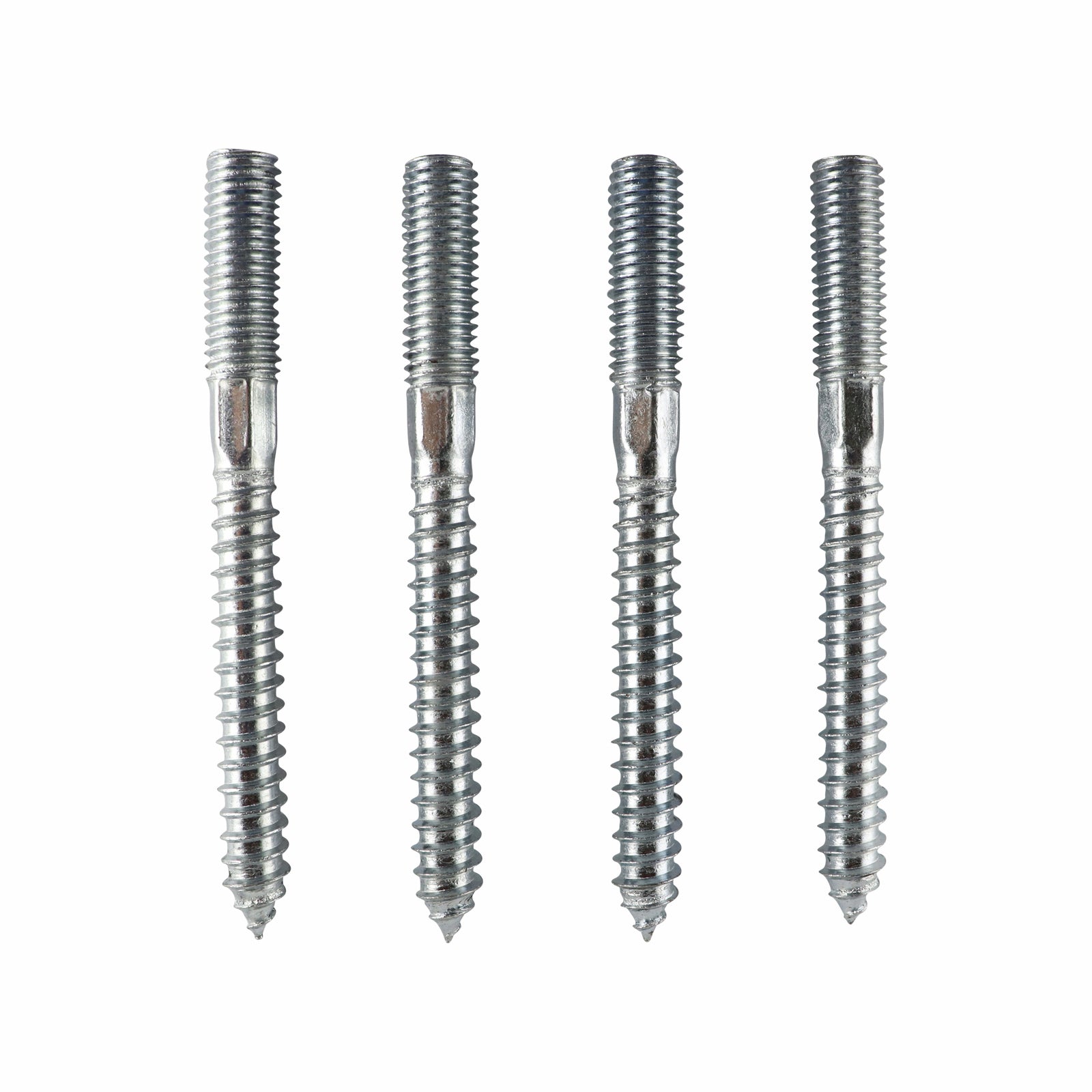 Everhang M10 x 100mm Zinc Plated Hanger Bolt with Star Recess - Steel, 4 Pack