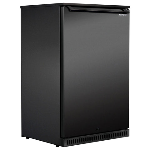 Husky 118L single door outdoor beverage fridge - black, IPX4, energy rated 175kWh - ALFC1SDBLK840EL
