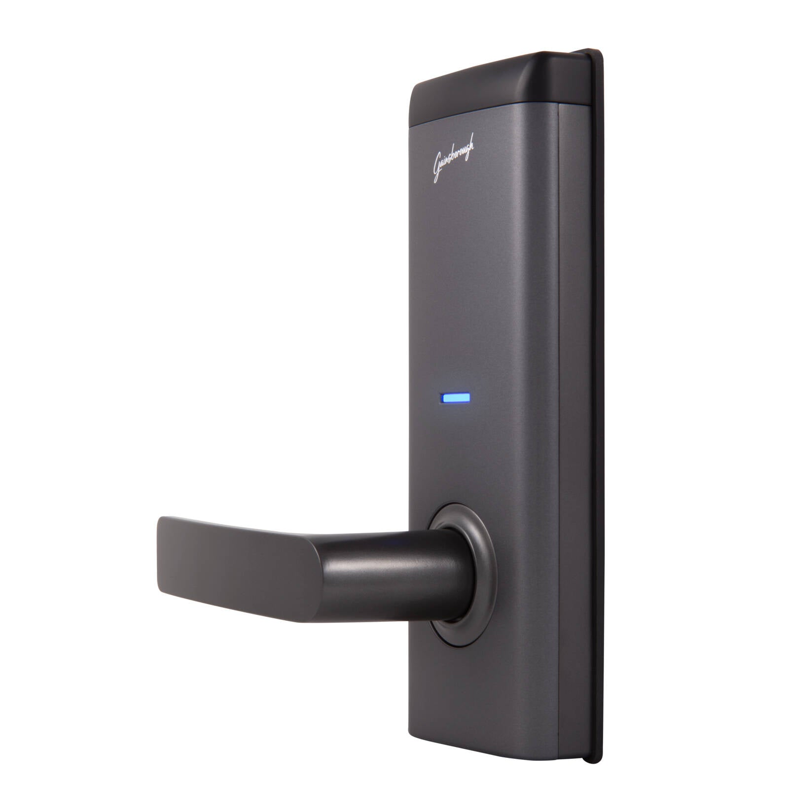 Gainsborough Mode Smart Entrance Lever Lock, Graphite Zinc Alloy, App Controlled & Waterproof