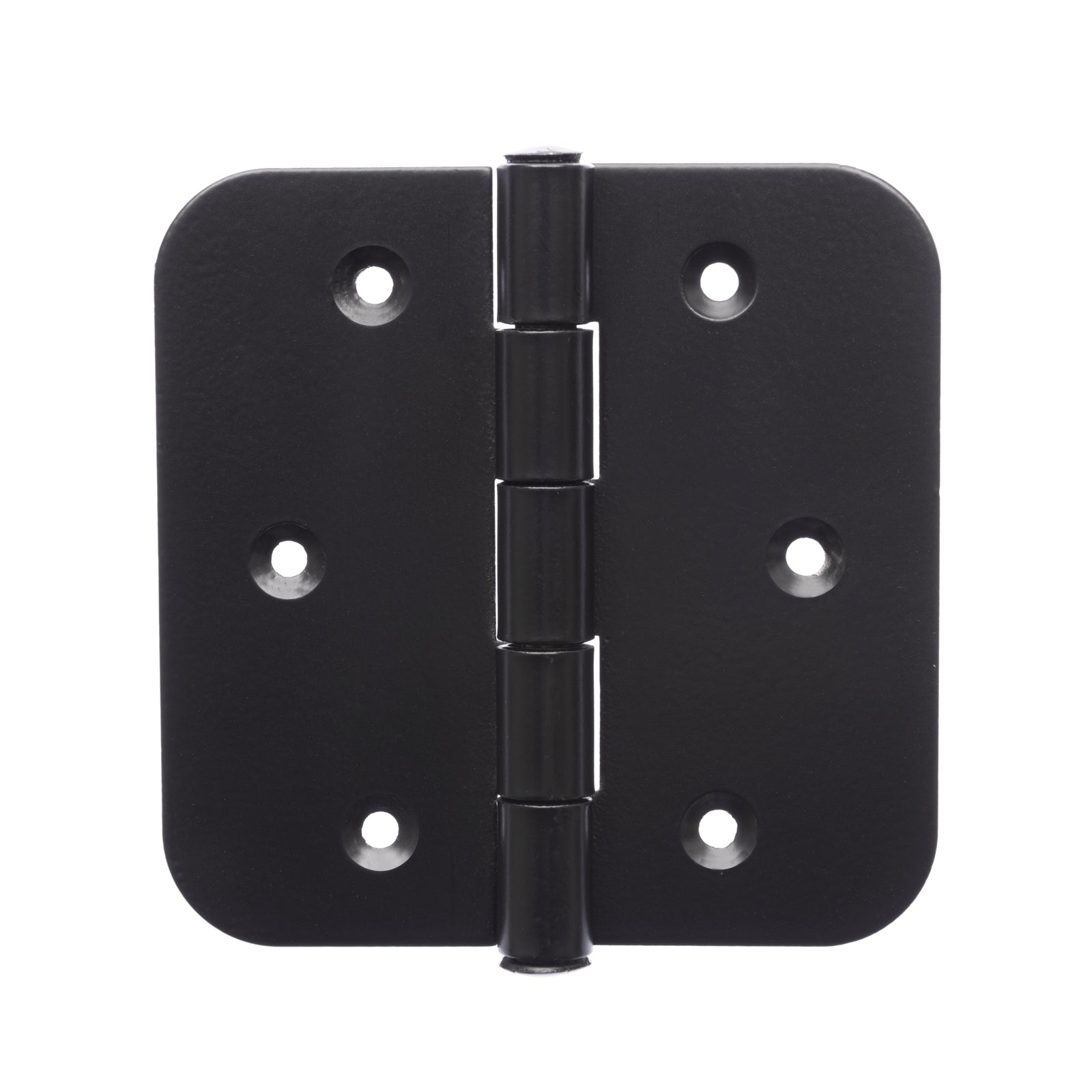 Zenith 100mm Matte Black Powder Coated Steel Gate Radius Hinge - 2 Pack