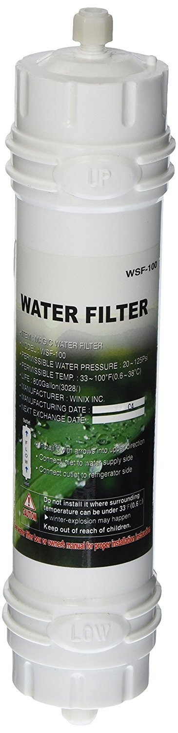 Samsung external fridge water filter - White cartridge for side-by-side refrigerators - WSF100