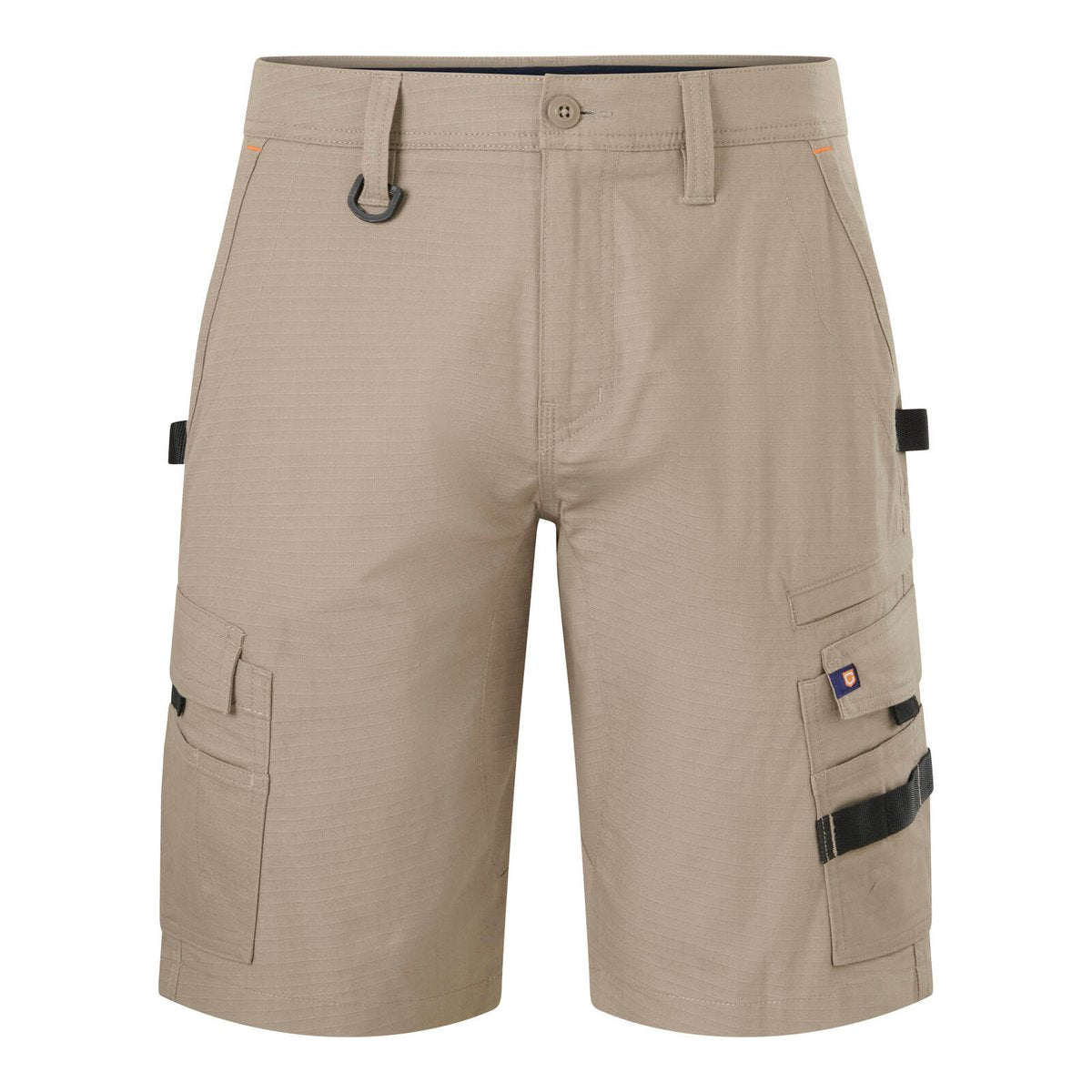 Citeco Ripstop Cargo Mid Shorts, Stretch Cotton, Khaki - Size 107R