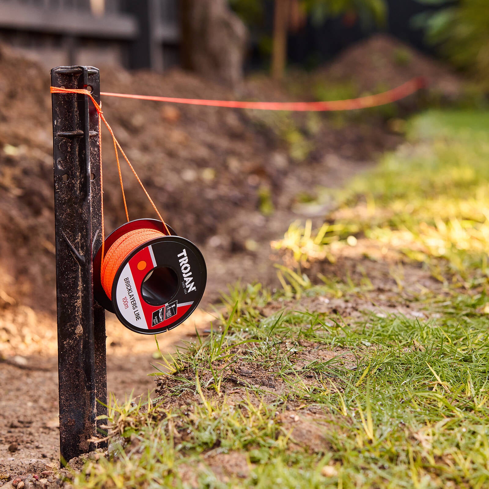 Trojan 100m No.8 Orange Nylon Brickline