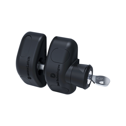 MagnaLatch 100mm Side Pull Lockable Pool Gate Latch, Engineered Polymer
