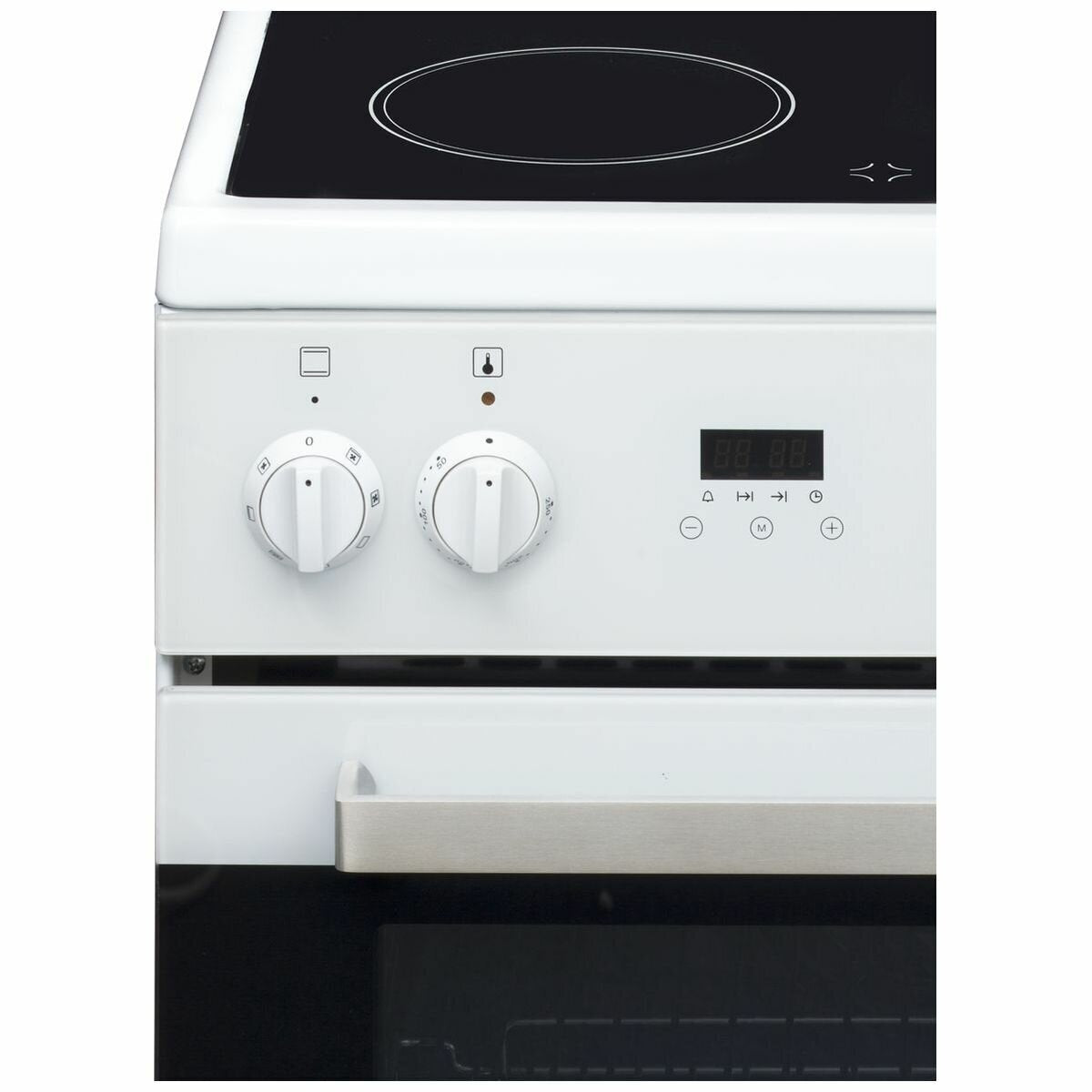 Artusi 54cm Electric Freestanding Oven - 7 Functions, Ceramic Cooktop, Triple-Glazed Door - AFC547W