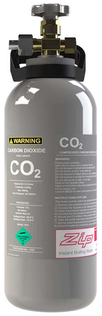 Zip sparkling replacement canister - Grey charcoal finish, suits HydroTap G4 commercial models - 93179