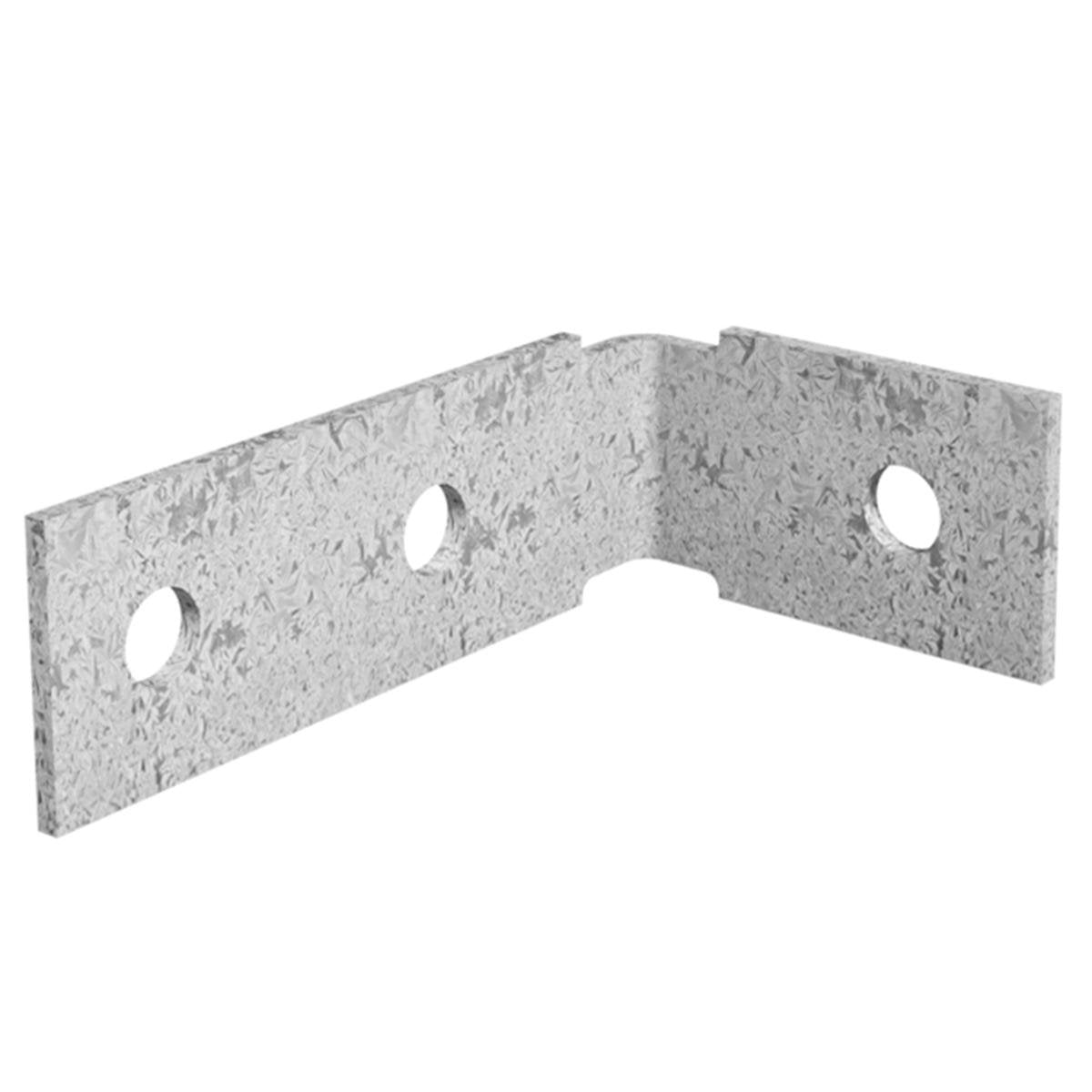 Dunnings Angle Bracket - 60 x 100 x 35mm - Galvanised Steel - M10 Holes - SuperSaverAU - view 1