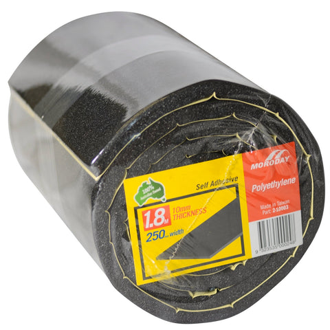 Moroday Self-Adhesive Foam Roll, 250 x 10mm x 1.8m Polyethylene
