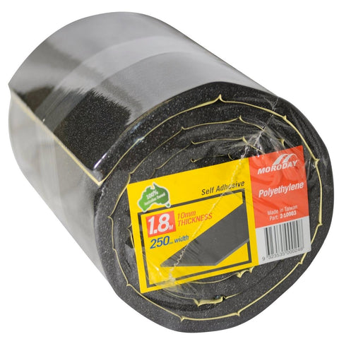 Moroday Adhesive Foam Roll 250mm x 10mm x 1.8m Sound Dampening - SuperSaverAU - view 1