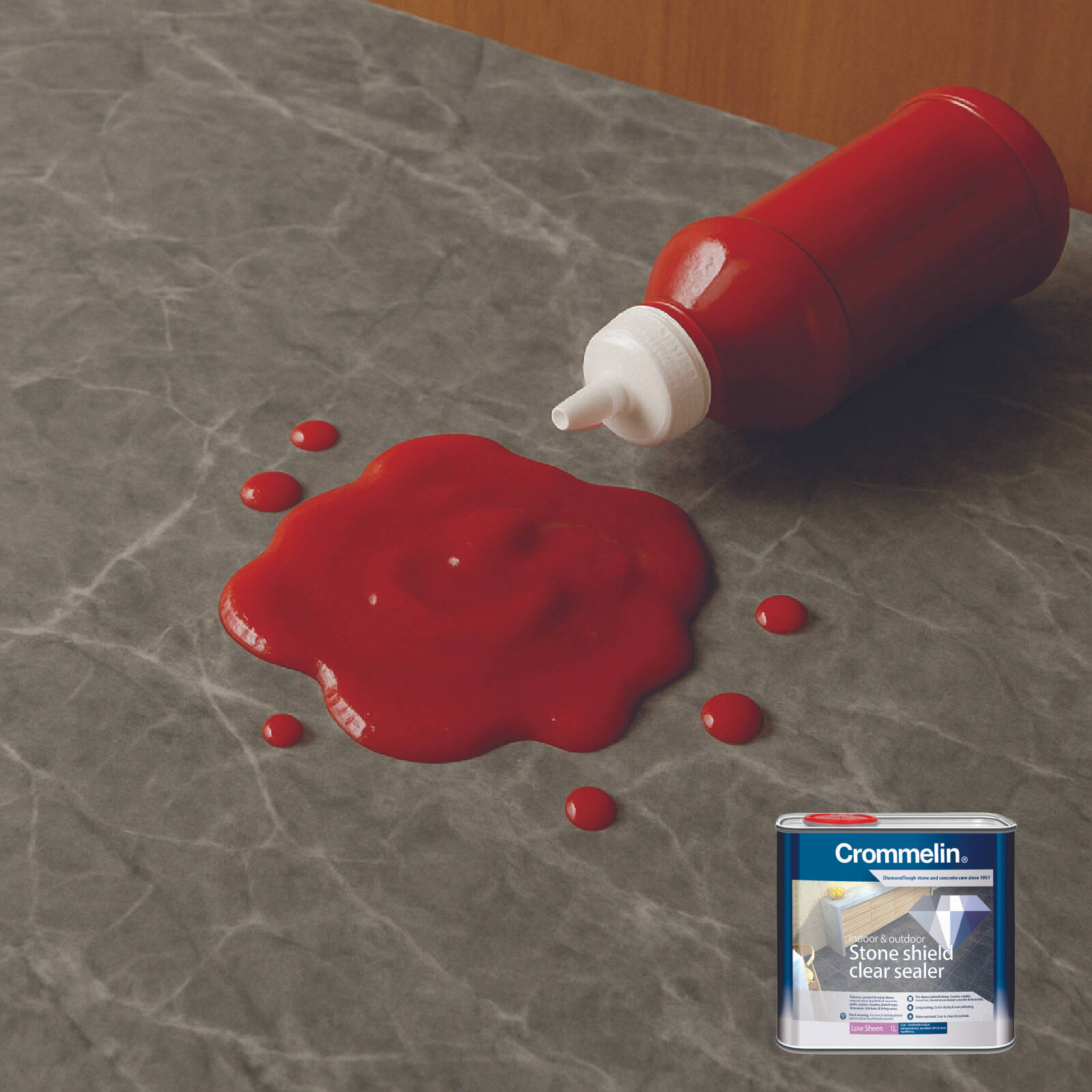 Crommelin DiamondTough Stone Shield Clear Sealer 3L - Waterborne Indoor & Outdoor