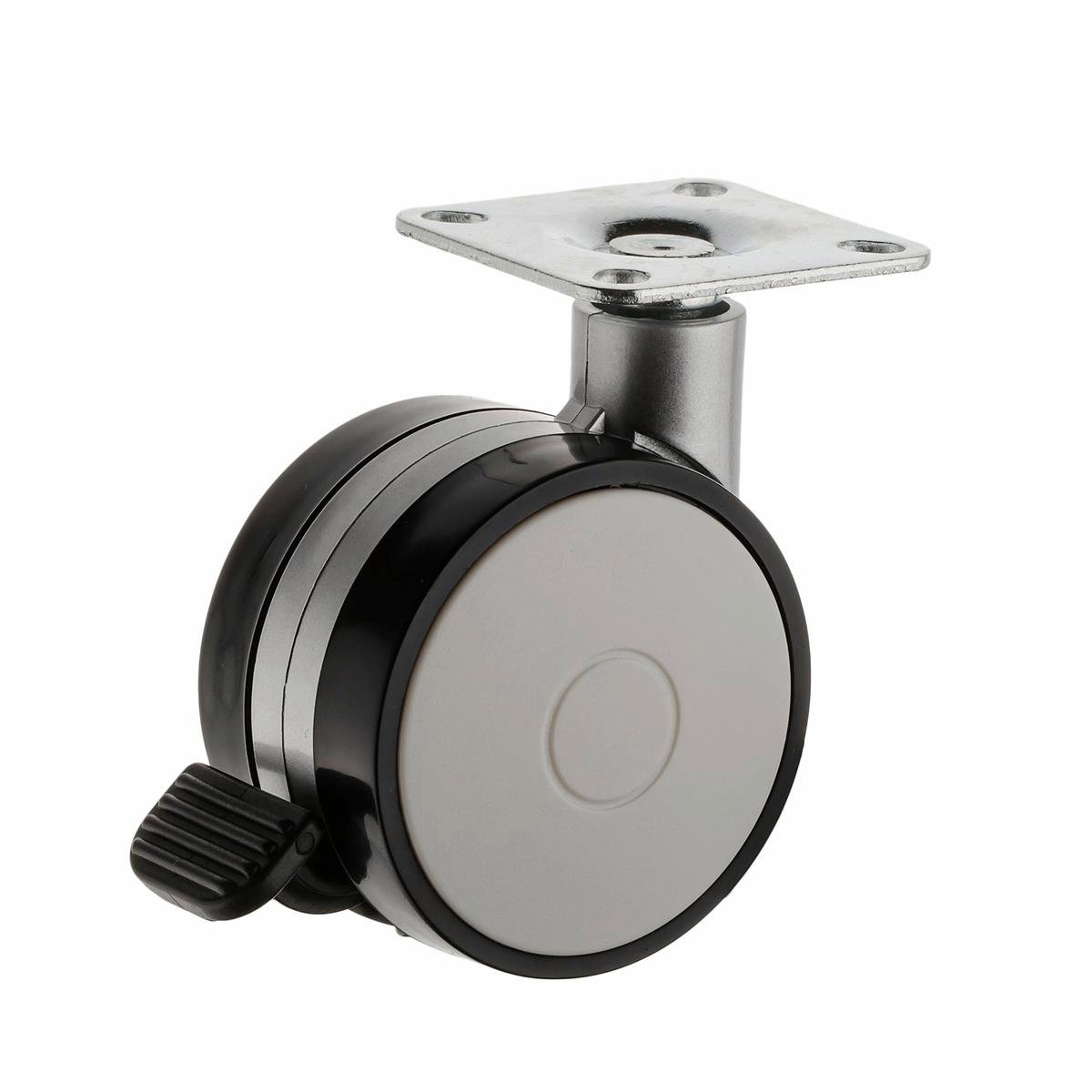 Easyroll Office Swivel Brake Castor - 60mm - Nylon/Steel - 30kg Load - SuperSaverAU - view 1