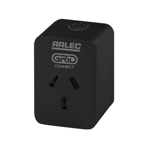 Arlec Grid Connect Black Smart Plug In Socket With Energy Meter - SuperSaverAU - view 1