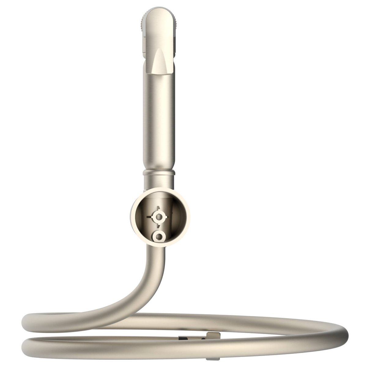 Evekare 1.2m Brushed Nickel Bidet Spray with Holder, Lead Free