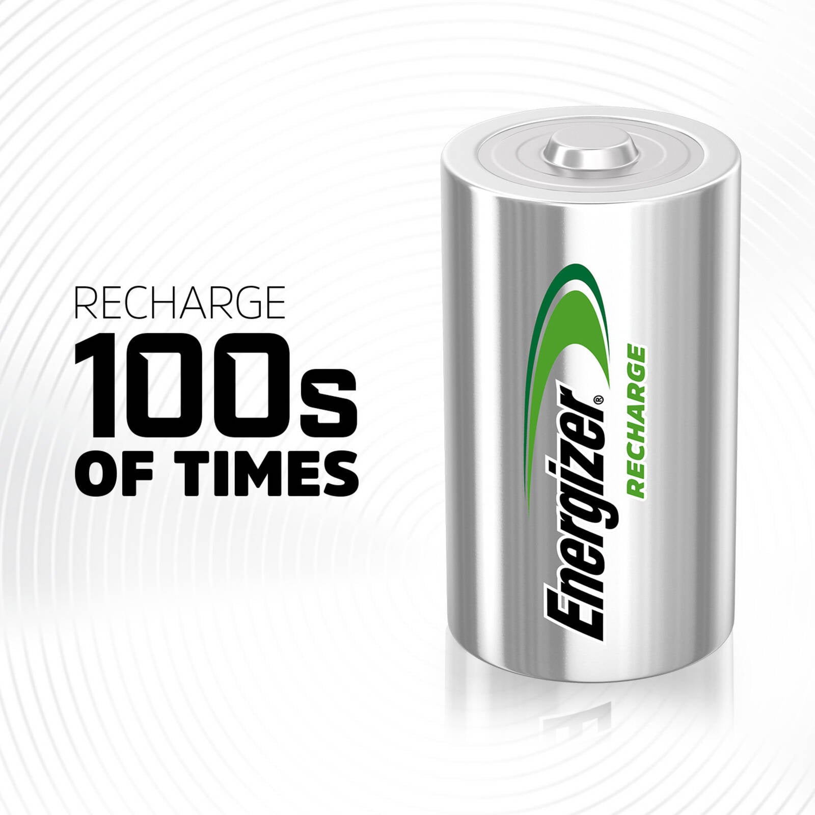 Energizer Recharge D Rechargeable Batteries - 2 Pack