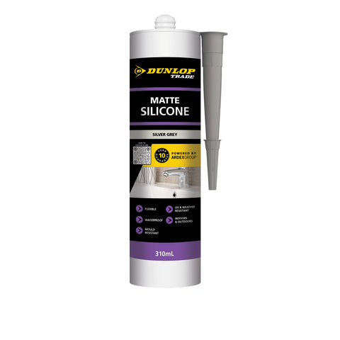 Dunlop Trade 310ml Matte Coloured Silicone - Matte Grey Silver
