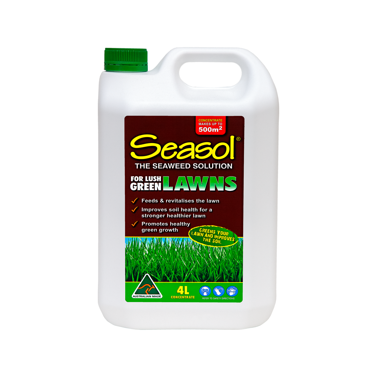 Seasol 4L for Lush Green Lawns Concentrate Liquid Fertiliser