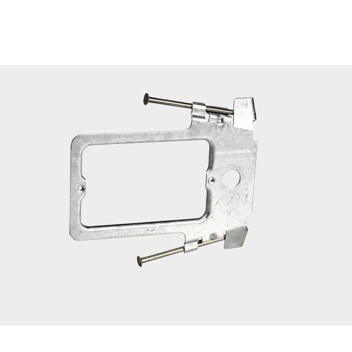 HPM Horizontal Stud Mounting Bracket with Nails, Metal for Powerpoints & Switches CD143/2